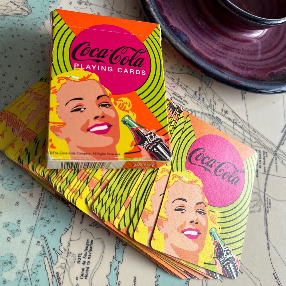Vintage 2004 Coca-Cola Collectible Marilyn Monroe Playing Cards
